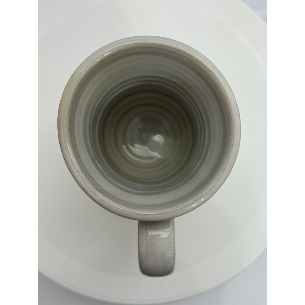 Marrs Mercantile Handmade Coffee Cup Mug Deneen Pottery Gray & Cream 2023 USA - Picture 5 of 7